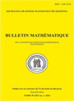 Bulletin Mathematique De La Societe Des Sciences Mathematiques De Roumanie