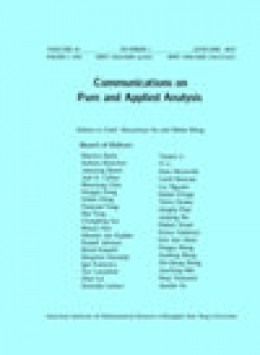 Communications On Pure And Applied Analysis