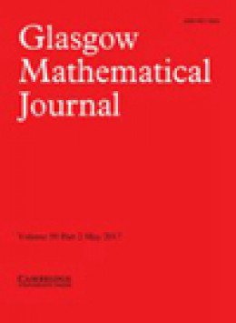 Glasgow Mathematical Journal