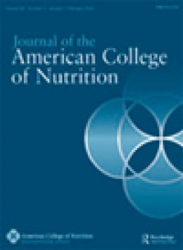 Journal Of The American College Of Nutrition