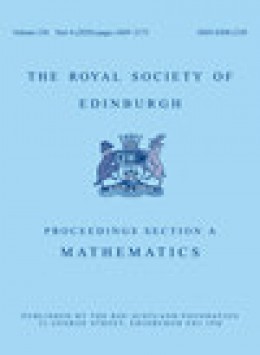 Proceedings Of The Royal Society Of Edinburgh Section A-mathematics