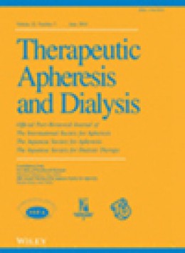 Therapeutic Apheresis And Dialysis