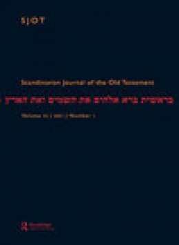 Scandinavian Journal Of The Old Testament