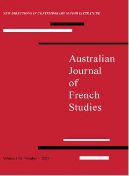 Australian Journal Of French Studies