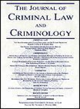 Journal Of Criminal Law & Criminology