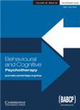 Behavioural And Cognitive Psychotherapy