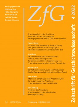 Zeitschrift Fur Geschichtswissenschaft