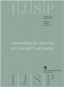 International Journal Of Social Psychiatry