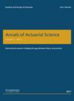 Annals Of Actuarial Science